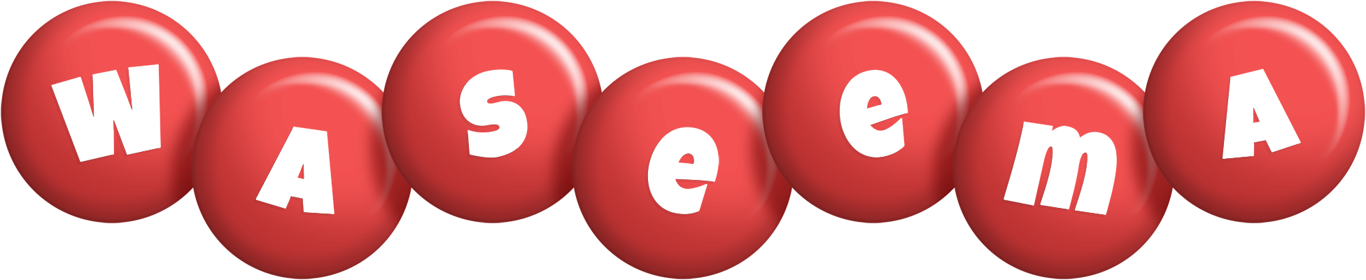 Waseema candy-red logo