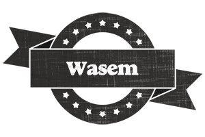 Wasem grunge logo