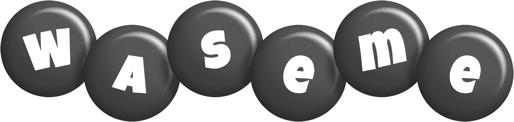 Waseme candy-black logo