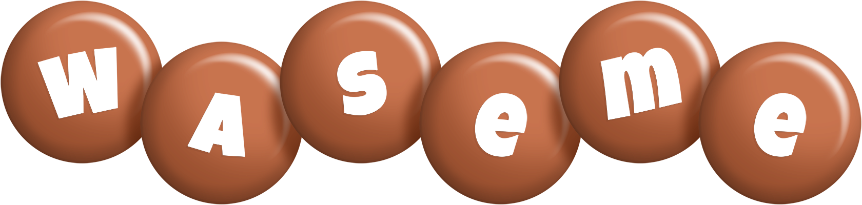 Waseme candy-brown logo