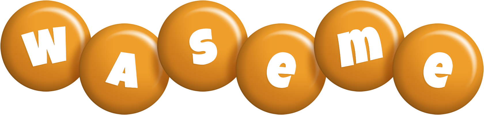 Waseme candy-orange logo