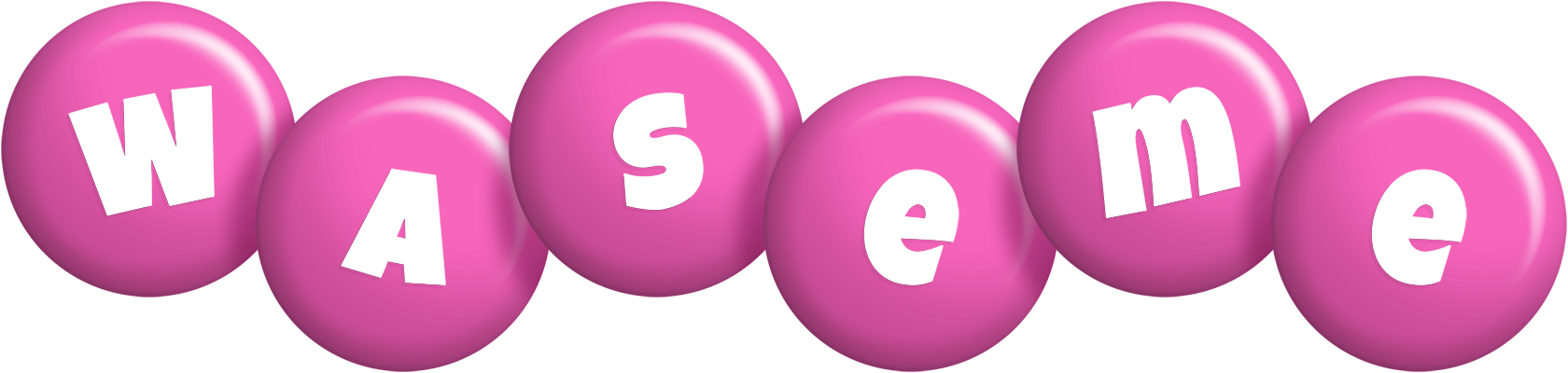 Waseme candy-pink logo