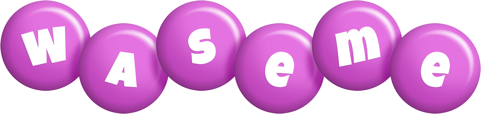 Waseme candy-purple logo