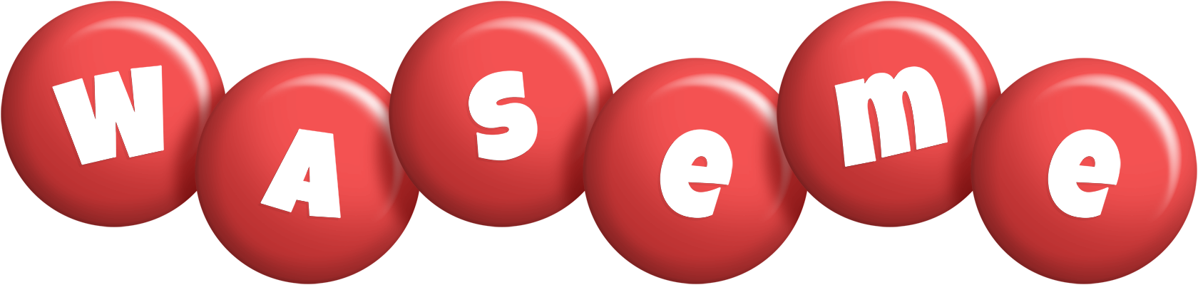 Waseme candy-red logo