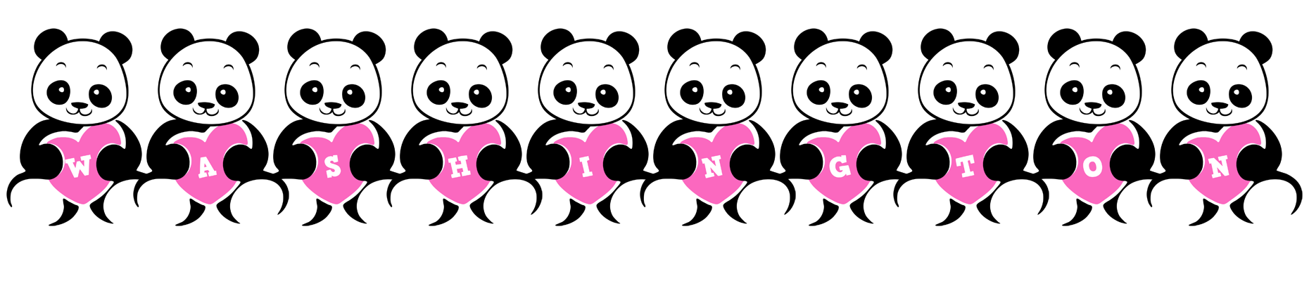 Washington love-panda logo