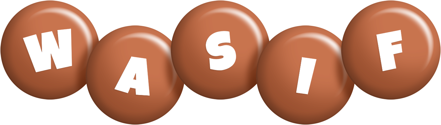 Wasif candy-brown logo