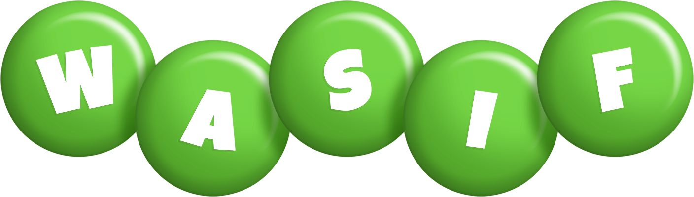 Wasif candy-green logo