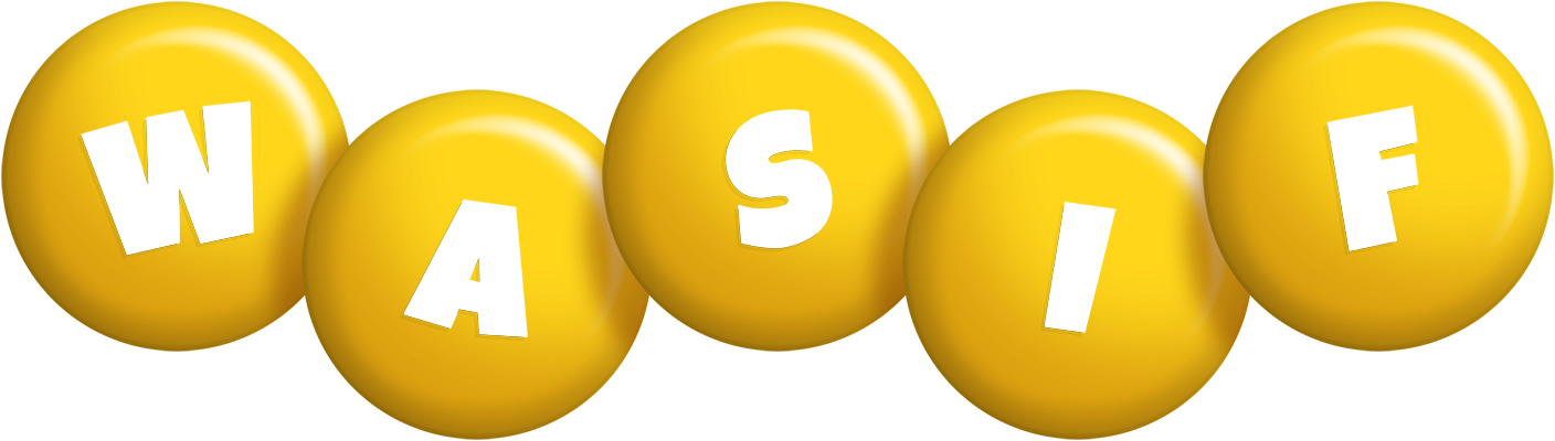 Wasif candy-yellow logo