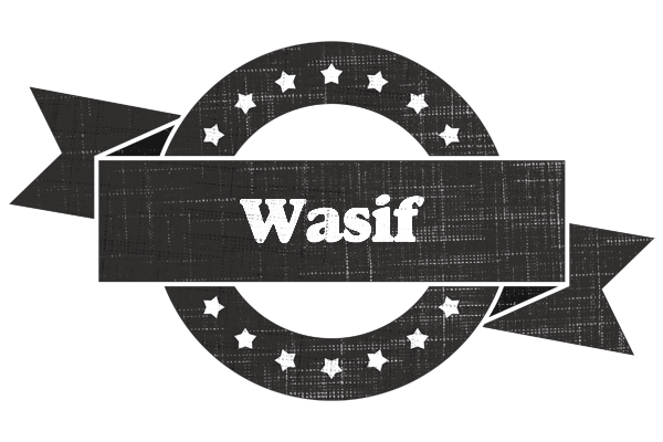 Wasif grunge logo