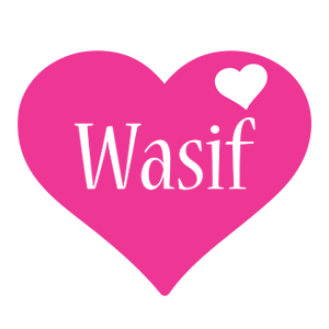 Wasif love-heart logo