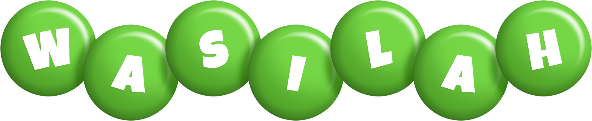 Wasilah candy-green logo