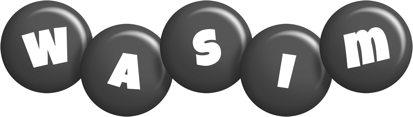 Wasim candy-black logo