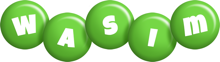 Wasim candy-green logo