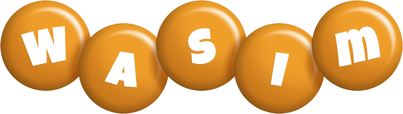 Wasim candy-orange logo