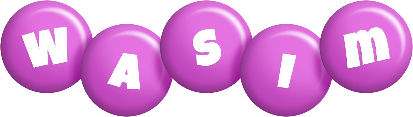 Wasim candy-purple logo