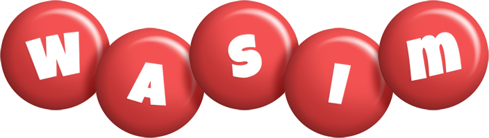 Wasim candy-red logo