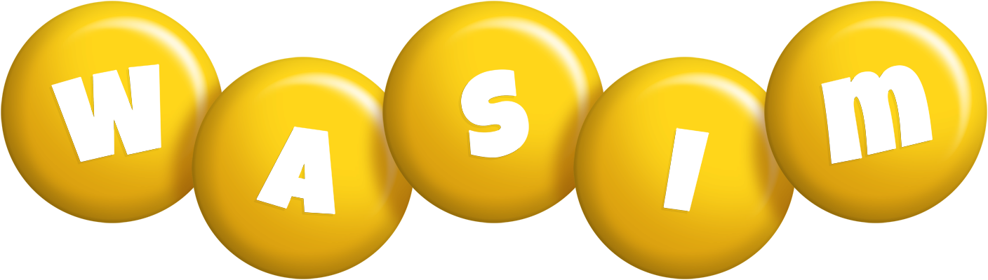Wasim candy-yellow logo