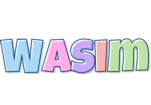 Wasim pastel logo