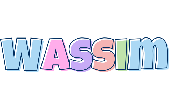 Wassim pastel logo