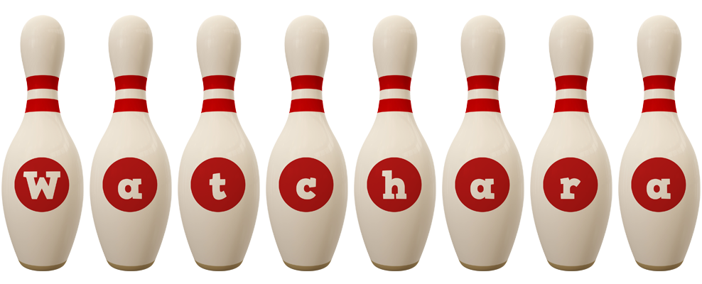 Watchara bowling-pin logo