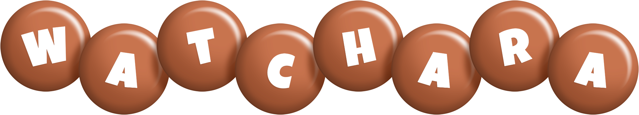 Watchara candy-brown logo