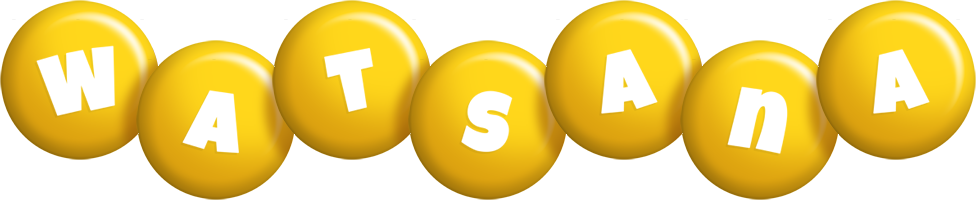 Watsana candy-yellow logo