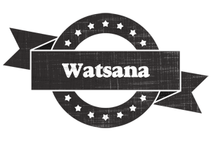 Watsana grunge logo