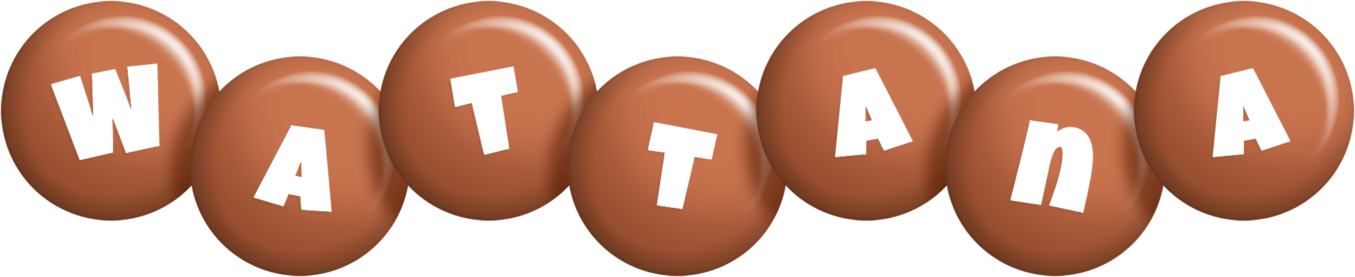 Wattana candy-brown logo