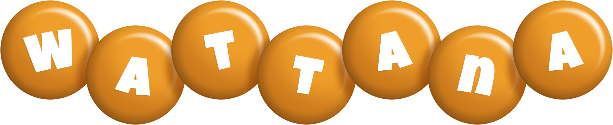 Wattana candy-orange logo