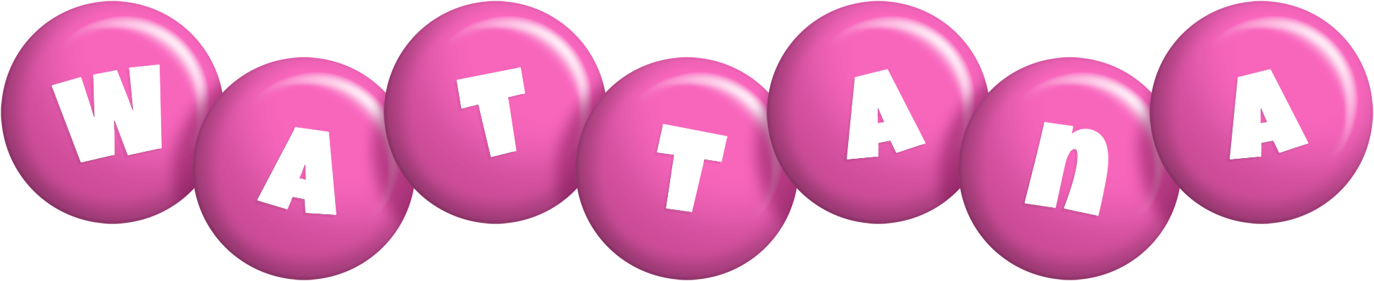 Wattana candy-pink logo