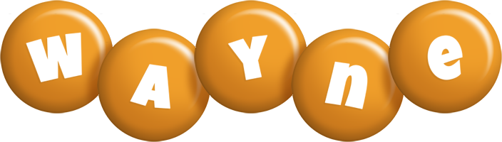 Wayne candy-orange logo