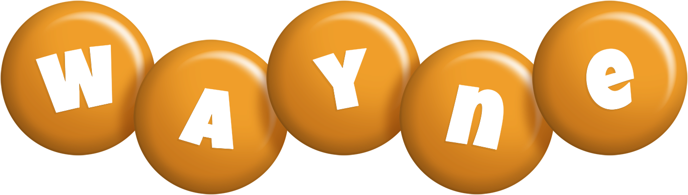 Wayne candy-orange logo