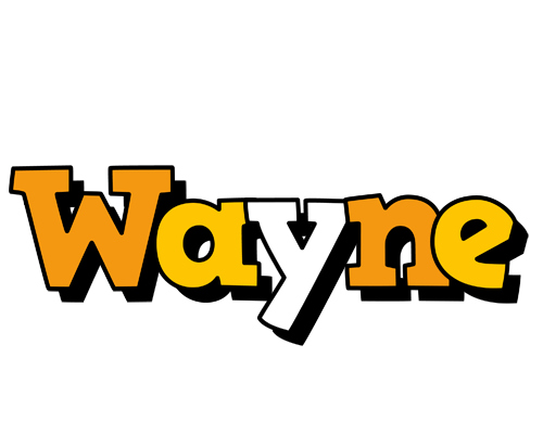 Wayne cartoon logo
