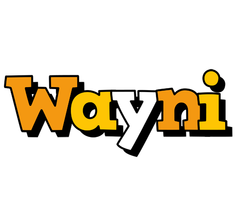 Wayni cartoon logo