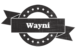 Wayni grunge logo