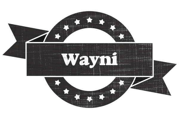 Wayni grunge logo