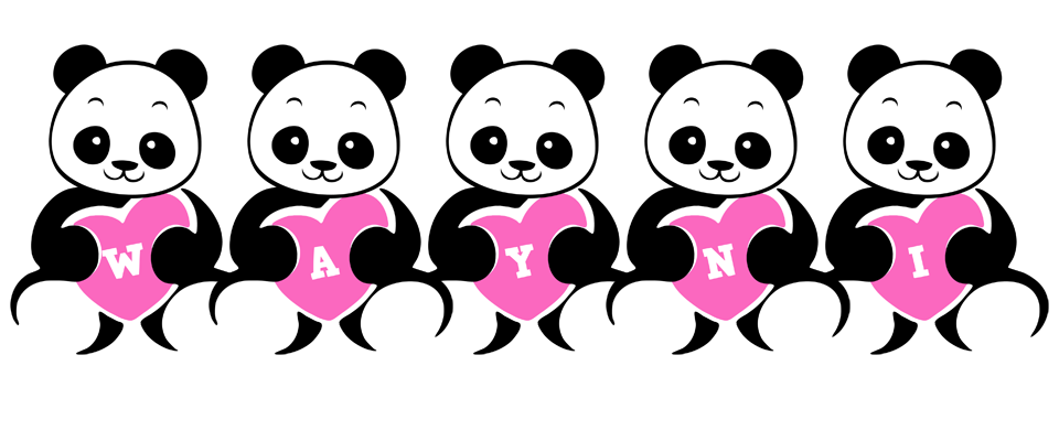 Wayni love-panda logo