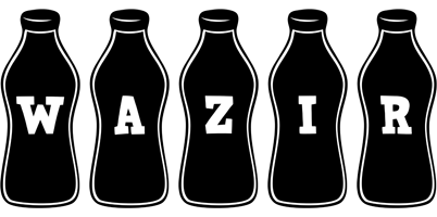 Wazir bottle logo