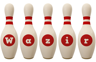 Wazir bowling-pin logo