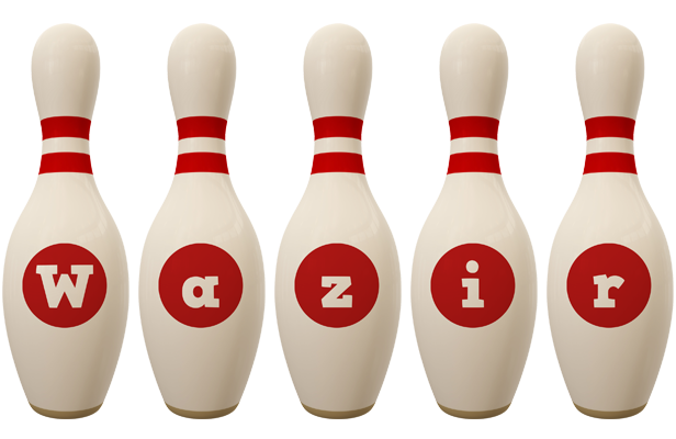 Wazir bowling-pin logo