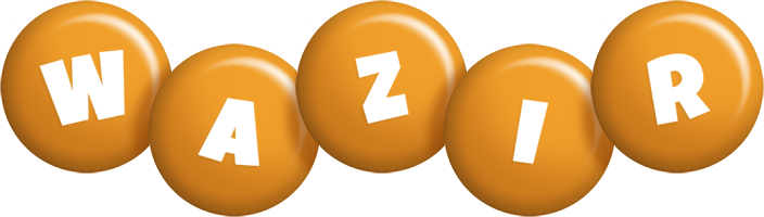 Wazir candy-orange logo