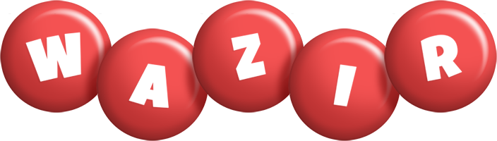 Wazir candy-red logo