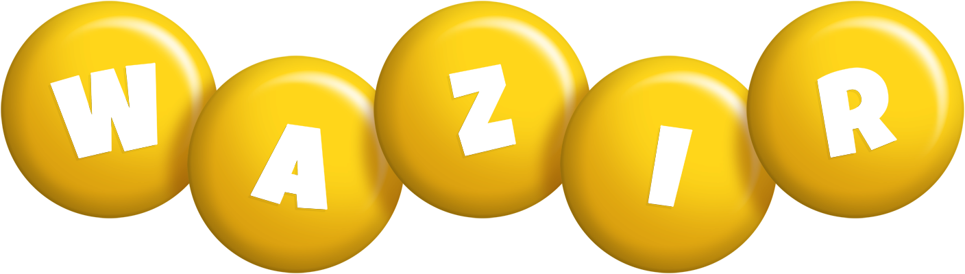 Wazir candy-yellow logo