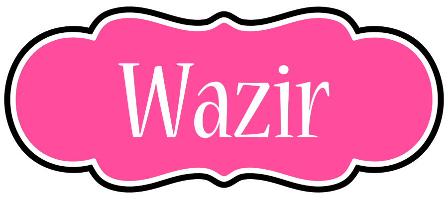 Wazir invitation logo