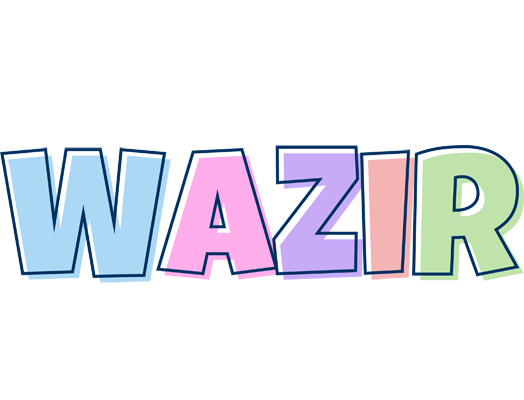 Wazir pastel logo