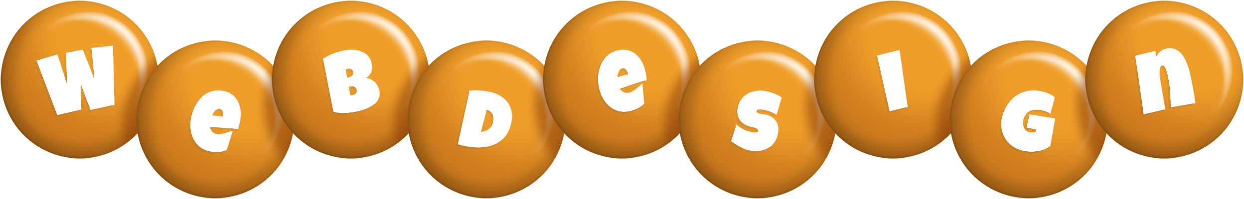 Webdesign candy-orange logo