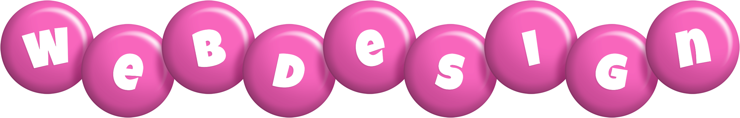 Webdesign candy-pink logo