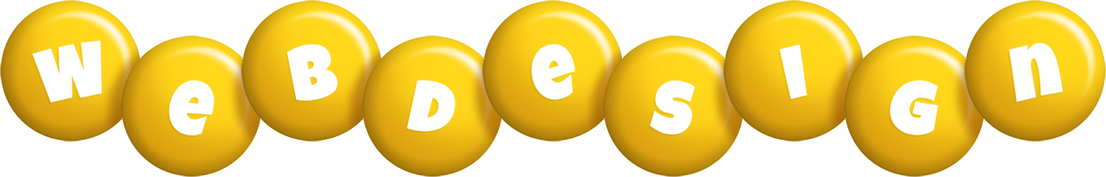 Webdesign candy-yellow logo