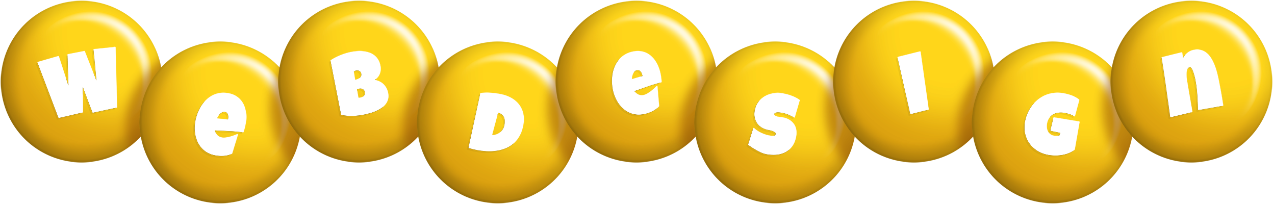 Webdesign candy-yellow logo