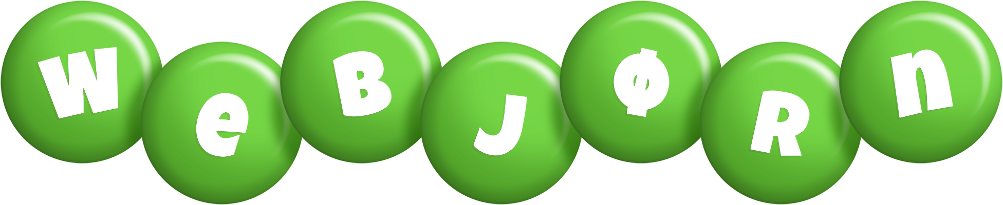 Webjørn candy-green logo